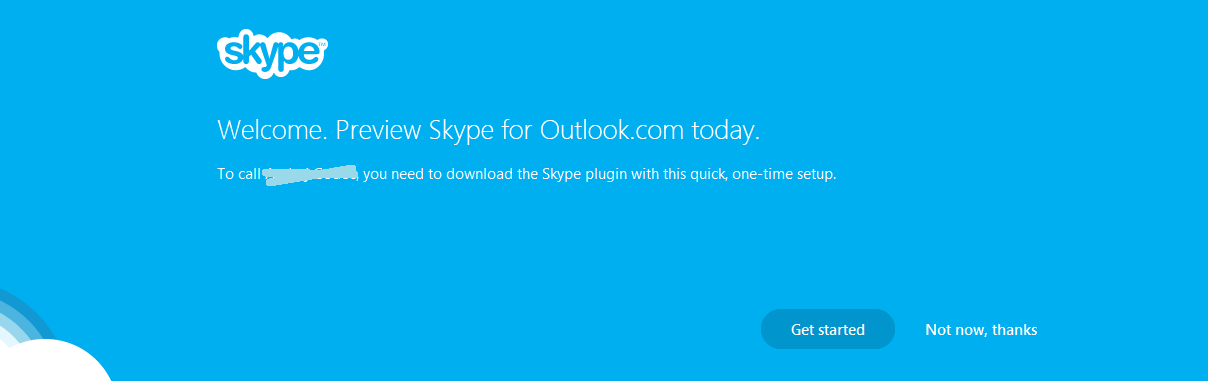 Skype in Outlook.com